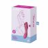 Satisfyer Curvy Trinity 3 - uzlādējams gaisa viļņa 2in1 vibrators (sarkans) 