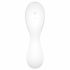 Satisfyer Curvy Trinity 5+ - gudrais gaisa viļņu 2in1 vibrators (balts) 