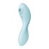 Satisfyer Curvy Trinity 5+ - vieds gudra divi-vienā gaisa-vibrators (zils) 