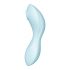 Satisfyer Curvy Trinity 5+ - vieds gudra divi-vienā gaisa-vibrators (zils) 