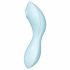 Satisfyer Curvy Trinity 5+ - vieds gudra divi-vienā gaisa-vibrators (zils) 