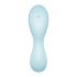 Satisfyer Curvy Trinity 5+ - vieds gudra divi-vienā gaisa-vibrators (zils) 