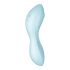 Satisfyer Curvy Trinity 5+ - vieds gudra divi-vienā gaisa-vibrators (zils) 