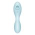 Satisfyer Curvy Trinity 5+ - vieds gudra divi-vienā gaisa-vibrators (zils) 