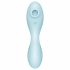 Satisfyer Curvy Trinity 5+ - vieds gudra divi-vienā gaisa-vibrators (zils) 