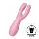 Satisfyer Threesome 3 - akumulatora klitora vibrators (sārtais) 