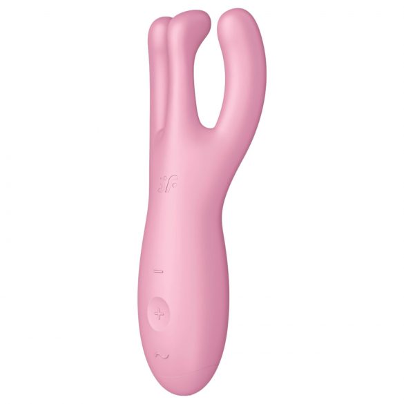 Satisfyer Threesome 4 - gudrais klitora vibrators (rozā)