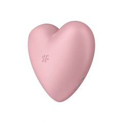   Satisfyer Cutie Heart - akumulators, gaisa viļņu klitora vibrators (rozā)