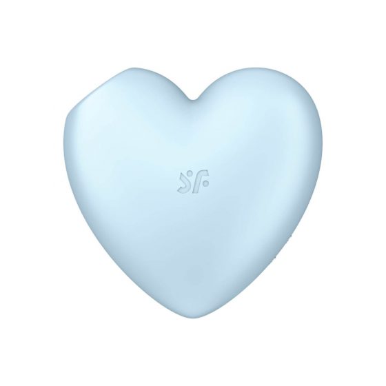 Satisfyer Cutie Heart - akumulators, gaisa viļņu klitora vibrators (zils)