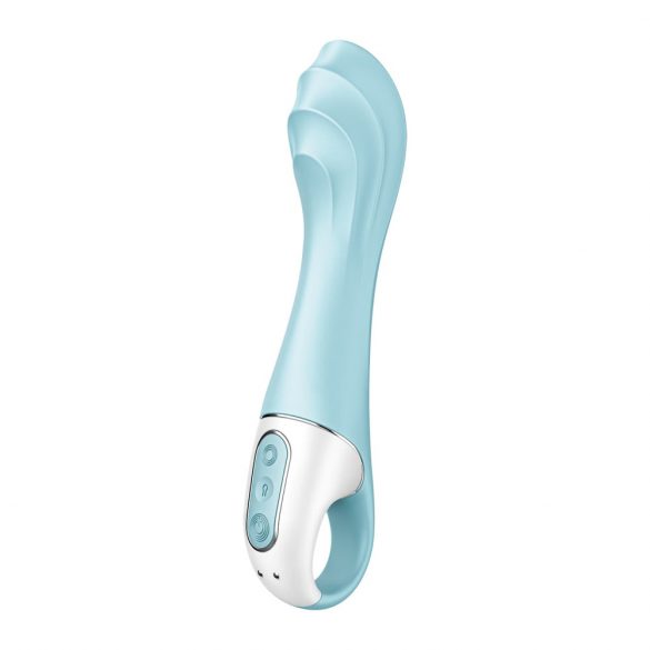 Satisfyer Air Pump Vibrator 5 - inteliģentais pumpējams vibrators (zils) 