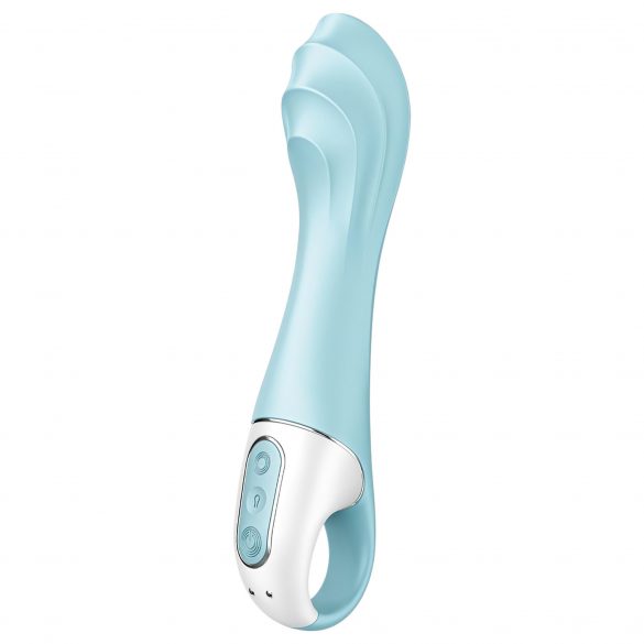 Satisfyer Air Pump Vibrator 5 - inteliģentais pumpējams vibrators (zils) 