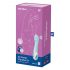 Satisfyer Air Pump Vibrator 5 - inteliģentais pumpējams vibrators (zils) 