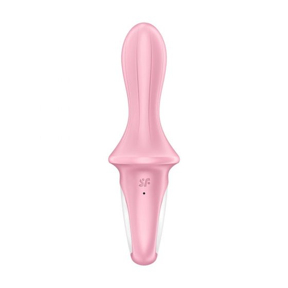 Satisfyer Air Pump Booty 5 - viedais uzpūšamais anālais vibrators (rozā)