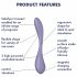 Satisfyer G-spot Flex 5 - viedais G-punkta vibrators (violeta) 