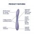 Satisfyer G-spot Flex 2 - uzlādējams, ūdensizturīgs G-punkta vibrators (violets) 