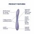 Satisfyer G-spot Flex 2 - akumulatora, ūdensizturīgs G-punkta vibrators (violets)