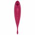 Satisfyer Twirling Pro - gudrs 2in1 klitora vibrators (sarkans) 