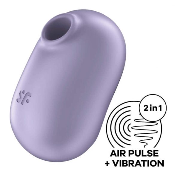 Satisfyer Pro To Go 2 - ar akumulatoru, gaisa viļņu klitora stimulators (violets) 