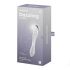 Satisfyer Dazzling Crystal 1 - 2 galu stikla dildo (caurspīdīgs) 