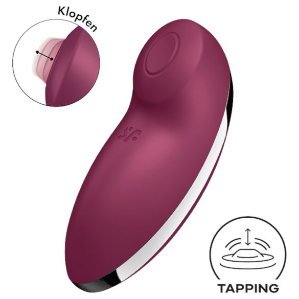 Satisfyer Pieskāriens & Orgazms 2 - 2in1 klitora stimulators un vibrators (sarkans)