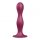 Satisfyer Double Ball-R - piesūcekņa pamatnes svara dildo (sarkans) 