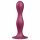 Satisfyer Double Ball-R - piesūcekņa pamatnes svara dildo (sarkans) 