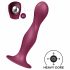 Satisfyer Double Ball-R - piesūcekņa pamatnes svara dildo (sarkans) 