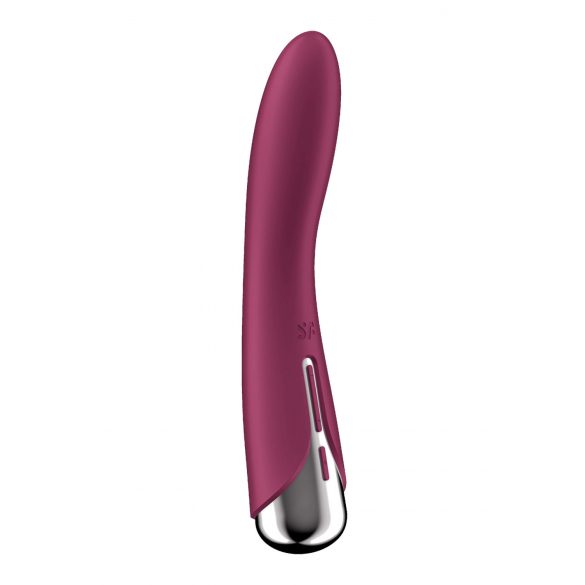 Satisfyer Spinning Vibe 1 - ar galvu rotējošs G-punkta vibrators (sarkans) 