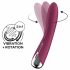 Satisfyer Spinning Vibe 1 - ar galvu rotējošs G-punkta vibrators (sarkans) 