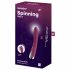 Satisfyer Spinning Vibe 1 - ar galvu rotējošs G-punkta vibrators (sarkans) 