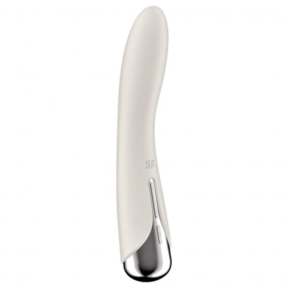 Satisfyer Spinning Vibe 1 - rotējoša galviņa G-punkta vibrators (bēšs) 