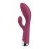 Satisfyer Spinning Rabbit 1 - rotējošs klitora vibrators ar rokturi (sarkans) 