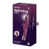 Satisfyer Spinning Rabbit 1 - rotējošs klitora vibrators ar rokturi (sarkans) 