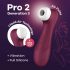 Satisfyer Pro 2 Gen3 - akumulatoru gaisa viļņu klitora stimulators (bordo) 