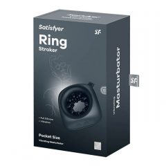   Satisfyer Ring Stroker - akumulatora vibrators masturbators (melns)