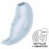 Satisfyer Seal You Soon - uzlādējams, gaisa viļņu klitora stimulators (zils) 