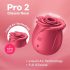 Satisfyer Pro 2 Rose Classic - gaisa viļņu klitora stimulators (sarkans)