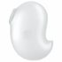 Satisfyer Cutie Ghost - akumulatora, gaisa viļņu klitora stimulators (balts) 