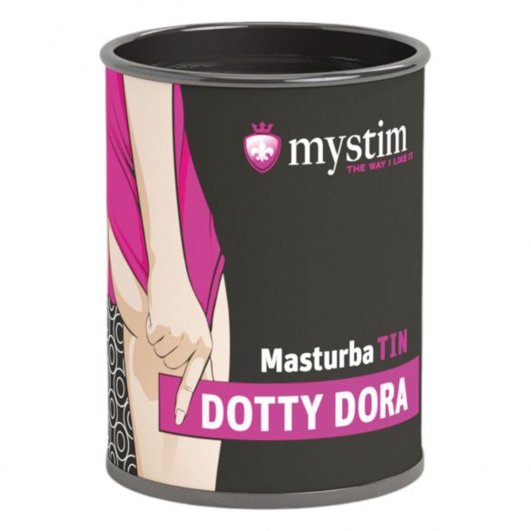 Mystim MasturbaTIN Dotty Dora - punktēts masturbators (balts)