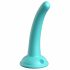 Dillio Curious Five - piesūceknisda silikona dildo (15cm) - tirkīza 