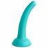 Dillio Curious Five - piesūceknisda silikona dildo (15cm) - tirkīza 