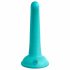 Dillio Curious Five - piesūceknisda silikona dildo (15cm) - tirkīza 