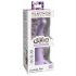 Dillio Curious Five - silikoninis dildo su siurbtuku (15 cm) - violetinis