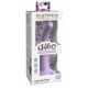 Dillio Curious Five - silikoninis dildo su siurbtuku (15 cm) - violetinis