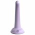 Dillio Curious Five - silikoninis dildo su siurbtuku (15 cm) - violetinis