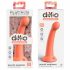 Dillio Secret Explorer - ar piesūcekni fallusa formas dildo (17cm) - oranžs 