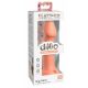 Dillio Lielais Varonis - piesūcekņa silikona dildo (17 cm) - oranžs 