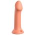 Dillio Lielais Varonis - piesūcekņa silikona dildo (17 cm) - oranžs 