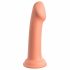 Dillio Lielais Varonis - piesūcekņa silikona dildo (17 cm) - oranžs 