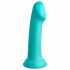 Dillio Big Hero - piesūcēja pamatne silikona dildo ar galviņu (17cm) - tirkīzzils 